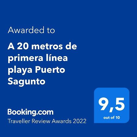 A 20 Metros De Primera Linea Playa Puerto Sagunto Ascensor Wifi エクステリア 写真